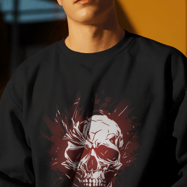 Sudadera negra. Felpa perchada de 280 g/m²